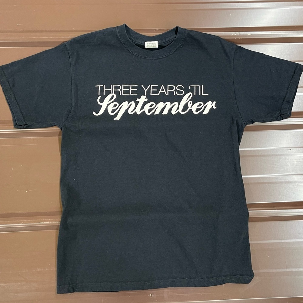 Three Years ‘Til September band T-shirt unisex Size Medium